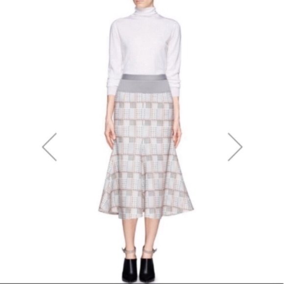 HELEN LEE Dresses & Skirts - 🐇HELEN LEE🐇RABBIT HOUNDSTOOTH LONG TRUMPET SKIRT